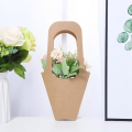 Bouquet Wrapping Paper Floral Gift Bag Flower Gift Bag with Handles, Suitable for Thanksgiving Birthday Wedding Party Gifts.