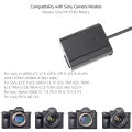 NP-FZ100 A7III Dummy Battery Adapter for Sony Alpha A7IV A6600 A7SIII A7C A1 FX3 A7R3 A7R IV, A9 A9R A9S Cameras.