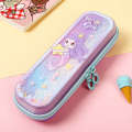 Xiao Ling Jing Bag with Oil and Flowing Sand Pen Cartoon TPU Student Stationery Children's Pencil Box. 