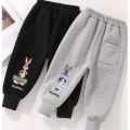 Girls' Fleece-Lined Trousers Autumn and Winter Clothing2022New Children's Single-Layer Fleece-Lined All-Matching Babies' Trousers Outerwear Sweatpants Fashion【10Month25Day After】. 