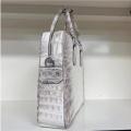 Himalaya white color genuine crocodile skin briefcase men laptop business laptop bag 2024 new production high end quality. 