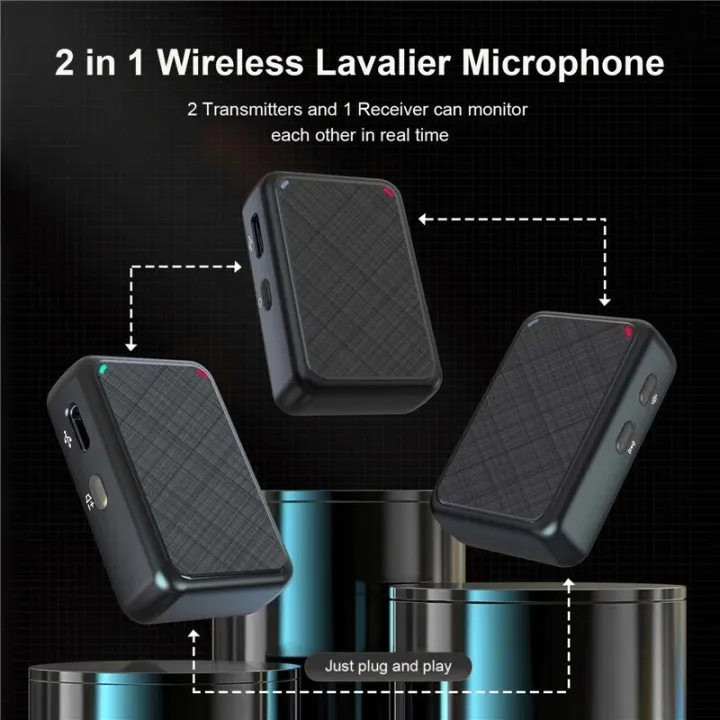 Wireless%20Lavalier%20Microphone%20Portable%20Dual%20Channel%20Audio%20Video%20Recording%20Lapel%20Mic%20for%20iPhone%20Android%20DSLR%20Camera%20Vlog%20YouTube%20-%20Image%204