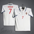 Portugal 7 Short Sleeve Polo Football Jersey For Men - Ronaldo 7 Number Polo Jersey - Portugal Jersey. 
