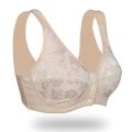 36~46 Summer Women Front Button Bra without padding Plus Size bras Mother's Cotton Wireless Underwear Large Bralette 5121.