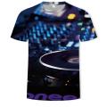 Summer fashion O-collar men's T-shirt DJ scene disco 3D printed casual T-shirt men's Asian size 100-6xl T-shirts for men.