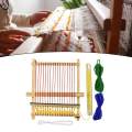 Wooden Craft Weaving Loom DIY Hand Knitting Weaving Machine for Purse. 