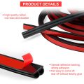 Car Door Rubber Seal Strip Car Weather Stripping B Shape Universal Self Adhesive Windproof Dustproof Auto Door Soundproofing Weatherstrip for Car Door Hood Trunk Edge. 