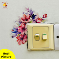 Waterproof Floral Switch Sticker for Wall Decoration. 