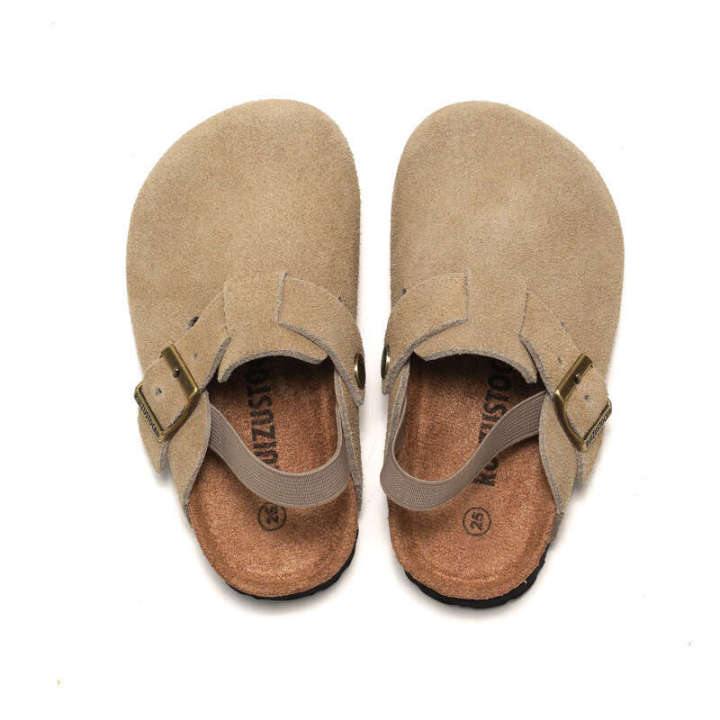 RUIZUSTOCK%20Ruizu%20Autumn/Winter%20Children's%20Cork%20Sandals,%20Genuine%20Leather,%20Boys'%20Beach%20Slippers,%20Headband,%20Girls'%20Matte%20Leather%20-%20Image%205