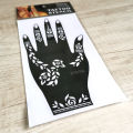 Henna Sticker Mehndi Eid 2025 Bridal Tatto Design Waterproof Stencils Reusable 1 Pair = 2 Pieces. 