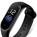 Touch Screen digital Waterproof led watch-Black. 