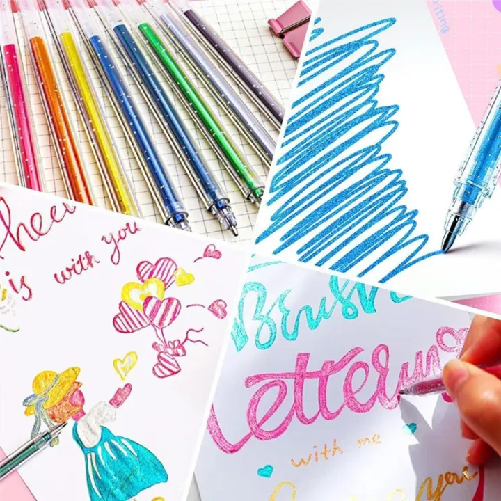 Glitter%20Gel%20Pen%20Kit%20Glitter%20Gel%20Pen%20Artist%20Colored%20Gel%20Markers%20Neon%20Pens%20for%20and%20Drawing%20B%20-%20Image%209