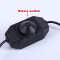 1Pce USB manual rotation/touch LED dimming switch controller desk lamp fan switch cable power cord USB interface.
