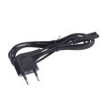 Iec C7 Figure 8 Power Cable Eu 2 Prong Right Angle European Cable Power Supply Cord For Power Supply Led Tv Lap. 
