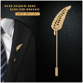 Multi-Style Long Needle Metal Brooch Pin - Stylish Suit Shirt Collar Pins and Corsage Brooches for Men.