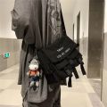 South KoreainsLarge Capacity Functional Bag Hong Kong Style Neutral Artistic Street Shooting Shoulder Messenger Bag Male Student Messenger Bag Female.