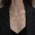 Vintage Hollow Out Design Butterfly Choker Necklace Fashion Women Clavicular Chain Imitation Paerl Necklace Jewelry Party Gifts.