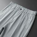 Summer Ankle-Length Casual Pants Men Thin Classic Style Fashion Slim Straight Cotton Brand Clothing Solid Color Trousers Male. 