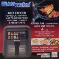 Miyako Air Fryer 4 Liter 401 CG Air Fryer Healthy Cooking Without Oil Fast Cooking Prepare Meal Instantly for Urban Modern Lifestyle.