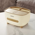Style Tissue Box Holder Plastic Household Napkin Storage Box Practical Desk Organizer Office-Jess Gadget. 