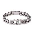 Silver Stainless Steel Bracelet for Men. 