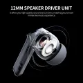 Flydigi T1 BT Earbuds 12mm Driver Unit/Dual Mic/Noise Reduction/Touch Control/24H Playtime Compatible with iOS/Android Black. 
