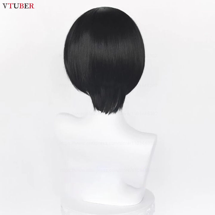 Anime%20Ada%20Wong%20Cosplay%20Wig%20Ada%20Wong%20Wigs%2032cm%20Short%20Black%20Heat%20Resistant%20Synthetic%20Hair%20Woman%20Party%20Role%20Play%20Wigs%20+%20Wig%20Cap%20-%20Image%205