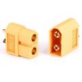 1Pair- XT60 XT-60 Male & Female Connector Plug Socket Charging Lipo Battery Cable Connectors For Battery Cables Lead Connections DIY. 