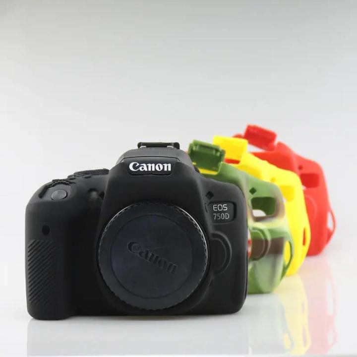 For%20Canon%20EOS%20750D%20Silicone%20Armor%20Skin%20Case%20Body%20Cover%20Protector%20DSLR%20Camera%20Bag%20Rebel%20T6i%20-%20Image%203