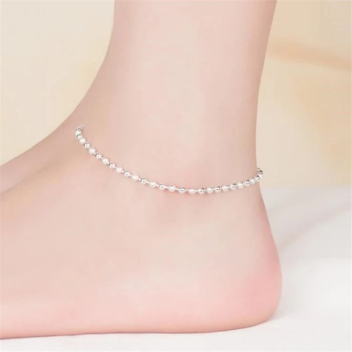 %E3%80%90Latest%20Style%E3%80%91%20KOFSAC%20Summer%20Fashion%20925%20Sterling%20Silver%20Anklets%20For%20Women%20Beach%20Party%20Beads%20Ankle%20Chain%20Bracelet%20Foot%20Jewelry%20Girl%20Gifts%20-%20Image%202