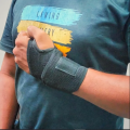Taiba Thumb & Wrist Support Wrap Brace Binder Stabilizer for Men & Women Gym Workout Sports Hand Injuries Warmer Band, Pain Relief, Arthritis, Tendonitis, Supporter. 