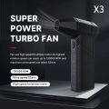 X3 Violent Blower Mini Turbo Jet Fan Handheld 3nd Generation Brushless Motor 130,000 RPM Wind Speed 52m/s Duct Fans. 