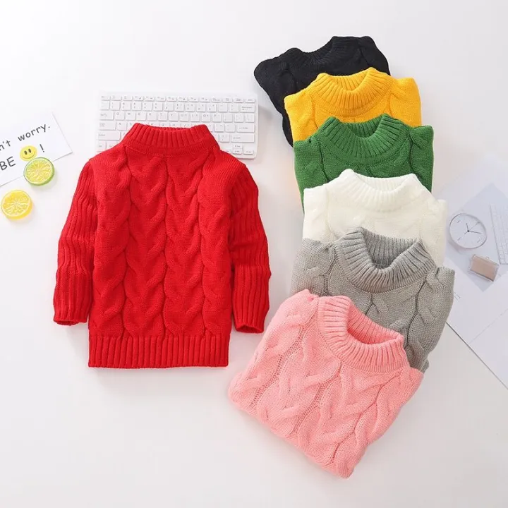 Autumn%20and%20Winter%20Kids'%20Sweater%20Boys'%20round%20Neck%20Sweater%20Girls'%20Thickened%20Fleece-Lined%20Base%20Pullover%20Baby%20Turtleneck%20Sweater%20-%20Image%206