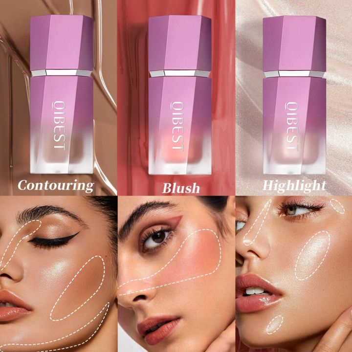 Liquid Contour Stick Natural Matte Finish Highlighters Shadow Waterproof Contouring Wand V-face Shaping Contour Pen Face Makeup