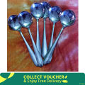 NOVA 6 pcs stainless steel sup spoon Nova Black Berry stainless steel sup spoon for children , sup spoon 15 cm long sup spoon. 