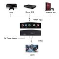 R/L Audio Adapter For TV YPbPr to HDMI-compatible Converter 1080P HDMI-compatible To RGB Component Converter 5 RCA YPbPr Video. 