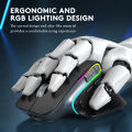 Ergonomic Bluetooth Wireles Gaming Mouse for Laptop Silence USB-C RGB Rechargeable 5 DPI 9 Multi Button for Computer PC Tablet. 