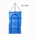 2Pcs Foldable 4 Layers Drying Rack for Vegetable Fish Dishes Mesh Hanging Drying Net Hanging ,Natural Way to Dry Food.