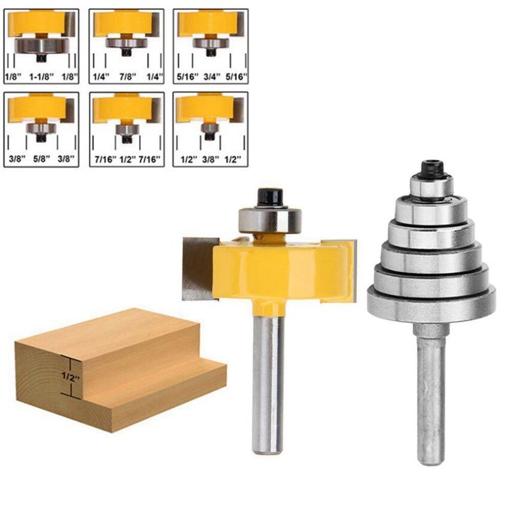 2pcs%201/4%20Inch%20Shank%20Rabbeting%20Router%20Bit%20with%2012%20Bearings%20Set%20-%20Image%207