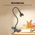 OIMG Clamp Table Lamp Usb Flexible Clip On Led Desk Light Bedside Night For Reading Study.