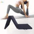 Three Fold Folding Exercise Mat Foldable Yoga Mat Waterproof Unisex Thick Protective Flooring with Carrying Handle Yoga Pad for Yoga Fitness.