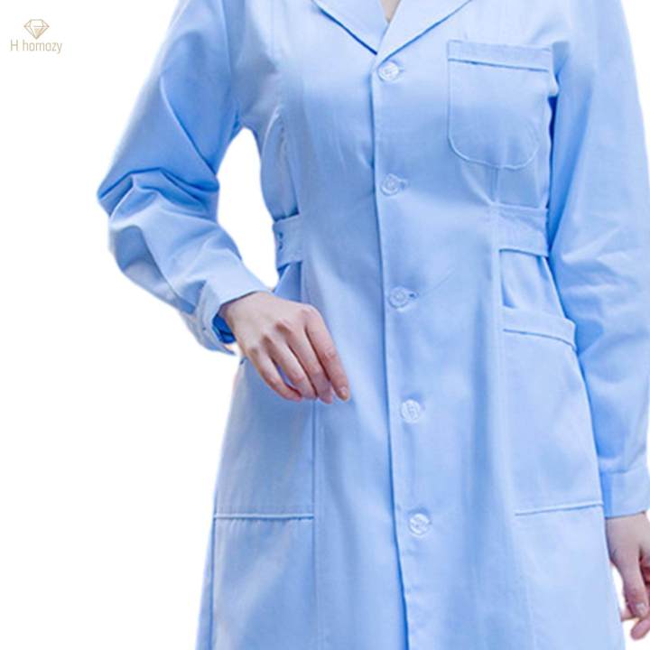 Nurse%20Work%20Suit%20Stylish%20for%20Worker%20Pet%20Groomer%20Lightweight%20Women%20Scrubs%20Set%20XXXL%20and%20Thick%20Blue%20-%20Image%204