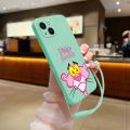 Pink Panther Phone Case For iPhone 14 13 12 11 Pro Max Mini X XR XS MAX SE20 8 7 Plus 6 6S Plus Silicone Cases with Hand Strap.