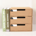 A4 Paper Desktop Storage Box Office Student Document Storage Organizer Cabinet Multi-layer Drawer Organizer. 