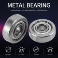 10pcs Miniature Sealed Metal Ball Bearing Model: 604 ZZ 4x12x4MM. 