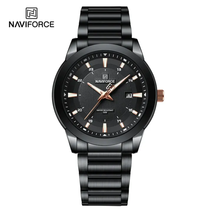 NAVIFORCE%208029%20New%20Luxury%20Men%20Watches%20Casual%20Luminous%20Date%20Clock%20Stainless%20Steel%20Male%20Quartz%20Wristwatches-Black%20-%20Image%202