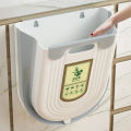 【100%-original】 New Plastic Trash Can Hanging Foldable Dustbin Wall-mounted Multi-functional Waste Bin Kitchen. 