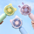 Handheld Mini Fan Portable USB Charging Pink Rabbit Ear Convenient Creative Summer Pocket Small Fans For Boy Girl Kids Gift.