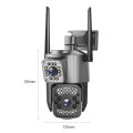 V380 Pro Smart Home Auto Tracking Waterproof Outdoor Wireless WIFI IP Camera Dual Lens Security Camera.