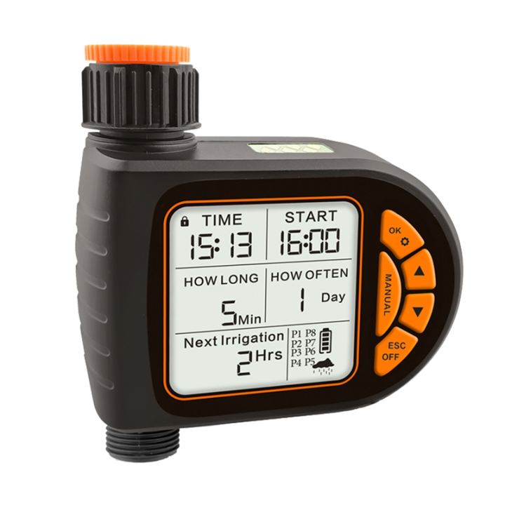 New LCD Display Water Timer Home Garden Irrigation Rainfall Timer